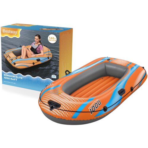  Čamac na napuhavanje 162 x 96 cm Kondor Elite 1000 Bestway 61135 - narančasti Cijene