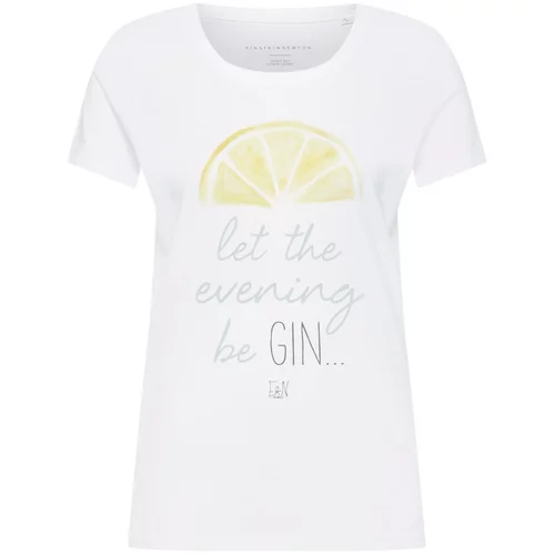EINSTEIN & NEWTON Majica 'Gin' žuta / bijela