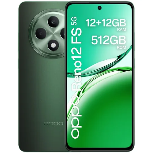 Oppo Reno12 FS 5G Dvojna SIM 12GB/512GB (Zelena) pametni telefon, (21510942)