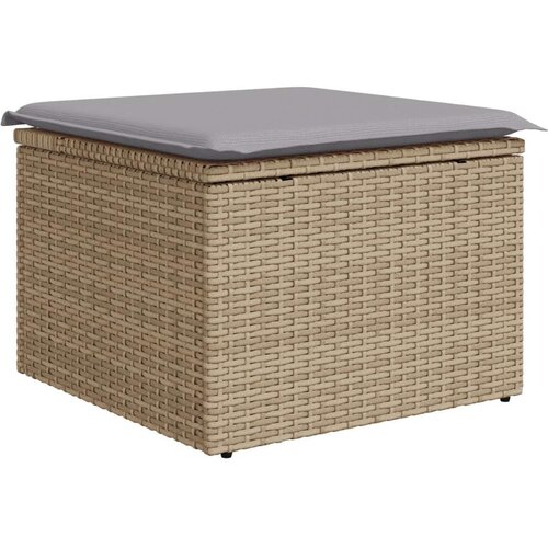 VidaXL 6 Dijelni Vrtni Sofa Set s Jastučićima Bež Poli Ratan Slike