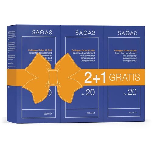 Sagas collagen extra 15000 RC20, 3x500ml Cene