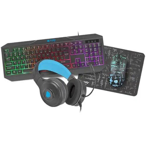 Fury Gaming set tastatura, miš, slušalice i podloga za miša 4 u 1 Thunderstrike Cene