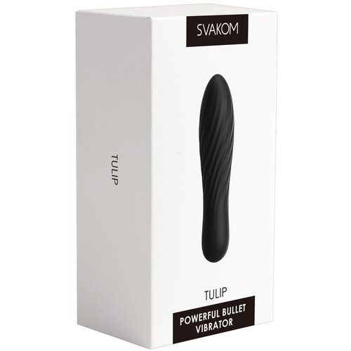 Svakom Tulip - mini vibrator s polnilno baterijo (črn) Cene
