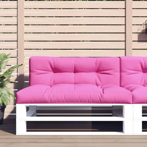 Jastuk za palete ružičasti 120 x 40 x 12 cm od tkanine