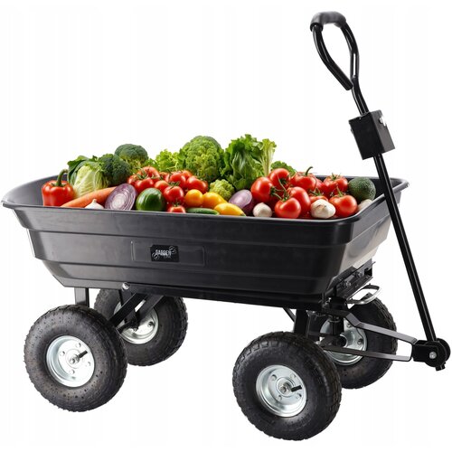 Chomik Baštenska/transportna kolica Garden Line, 300 kg, 75 L Black Cene