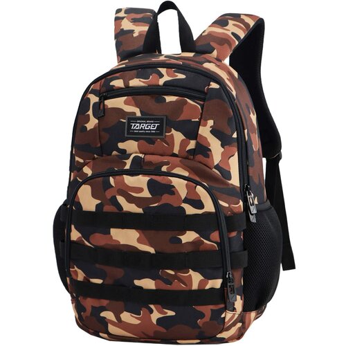 Target Šolski nahrbtnik SEUL Camo Brown 28142 - šolska torba za drugo triado Cene