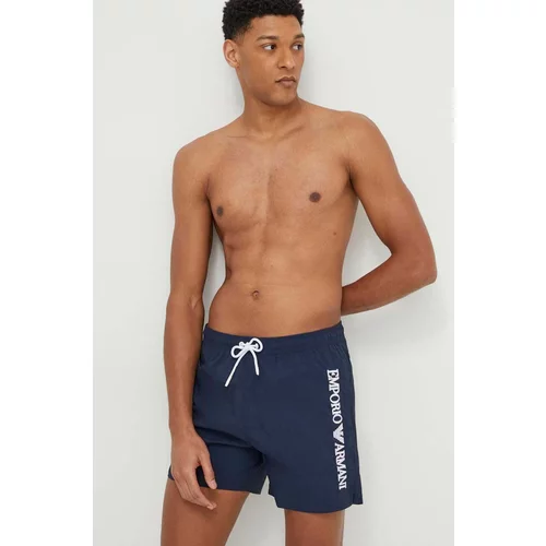 Emporio Armani Underwear Kopalne kratke hlače mornarsko modra barva