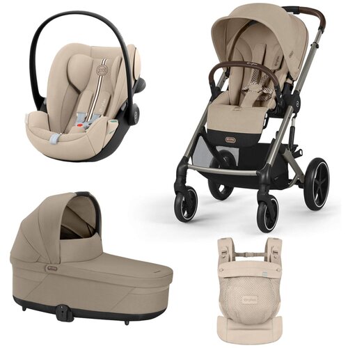 Cybex Voziček 3v1 Balios bundle + AMYA almond beige Slike
