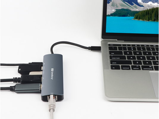 Sandberg USB-C 8K Display Dock Cene