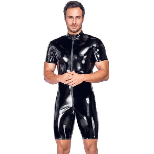 Black Level Vinyl Playsuit with Short Sleeves & Legs 2890577 Black S Cijene