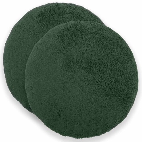  Presvlaka za jastuk 2 pcs HEERLEN Tamnozelena Ø 60 cm Bouclé Cene