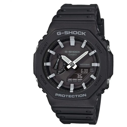 Casio G-SHOCK Mu&amp;scaron;ki sat GA-2100-1AER, Crni Slike