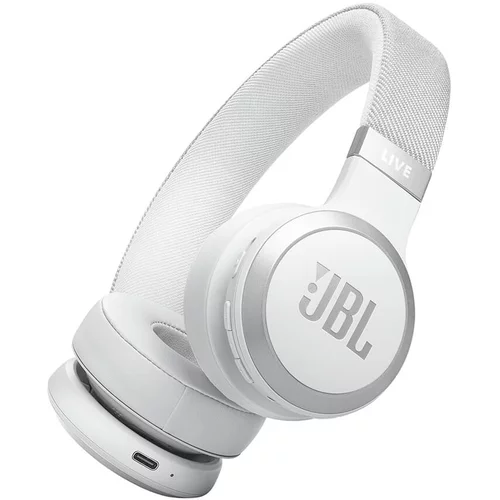 Jbl Live 670NC Bluetooth naglavne brezžične slušalke, bela