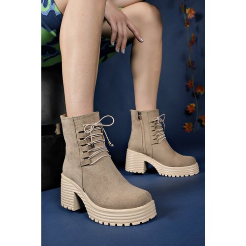Riccon Thangurien Women's Boots 00121408 Mink Suede Slike