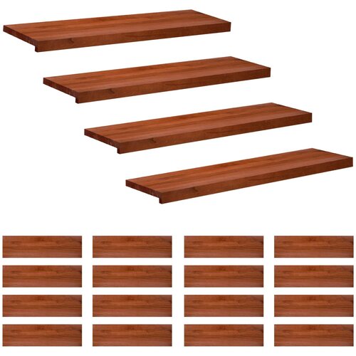 Step treads 20 kom. 90 x 25 x 2 cm Smeđa Čvrsto drvo bukve Cijene