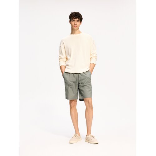 Reserved Jogger kratke hlače regular fit - prljavozeleno Cijene
