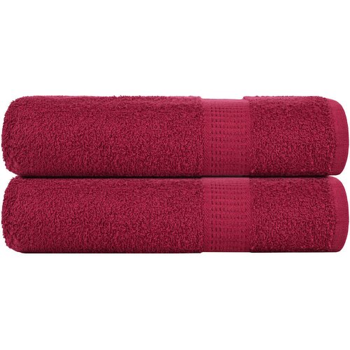 Furnova Kopalne brisače 2 kos bordo 100x150 cm 360 g/m² 100% bombaž, (21916639) Cene