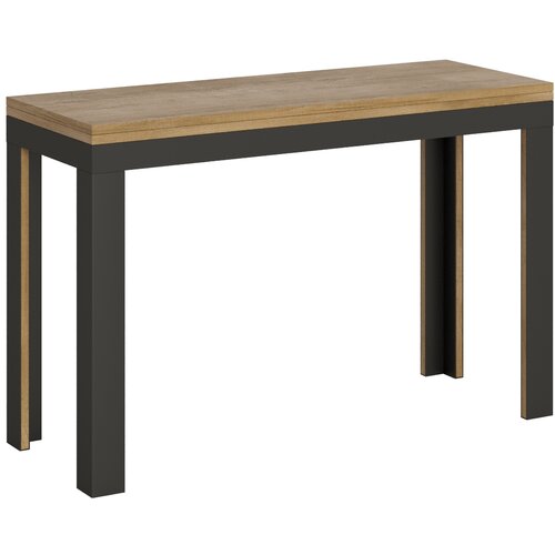Itamoby   Linea Double (120x45/90 cm) - hrast, barva nog: antracit - preklopna jedilna miza, (20842582) Cene