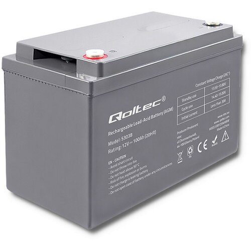 Qoltec 53038 AGM battery | 12V | 100Ah | max 1200A Cijene