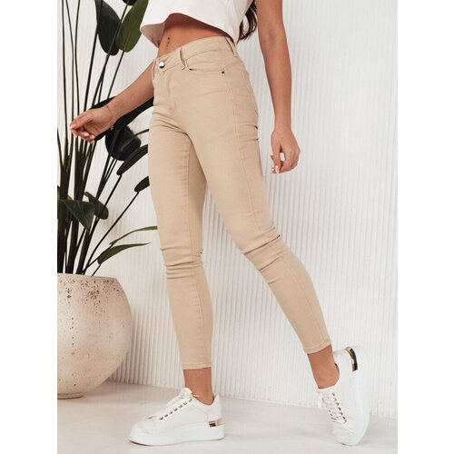 DStreet LODGE Women&amp;#039;s Denim Trousers Light Beige Slike