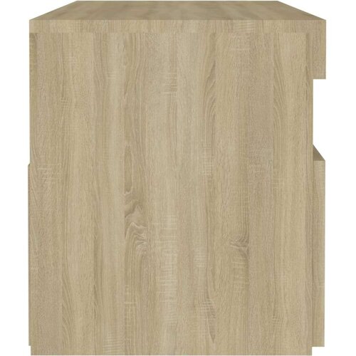 VidaXL noćni ormarić LED boja hrasta sonome 60 x 35 x 40 cm drveni Slike
