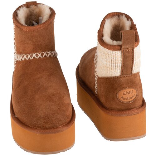 E-mu Stinger Knit Flatform Smeđa Slike