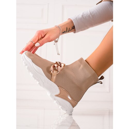TRENDI SLIP-ON SNEAKERS WITH CHAIN Slike