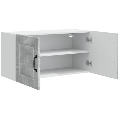  Ormar za Zid Betonski sivi 80 x 31 x 40 cm Konstruirano drvo Slike