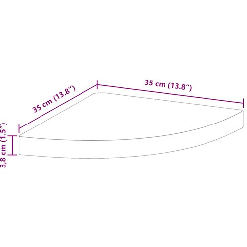  Plutajuća kutna polica crna 35 x 35 x 3,8 cm MDF Slike