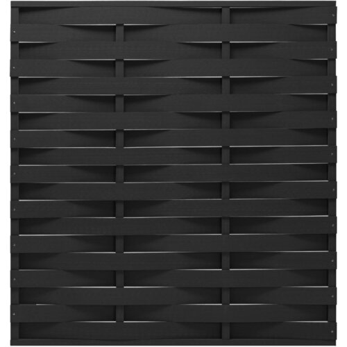 VidaXL Ograjni panel WPC 170x180 cm črn Slike