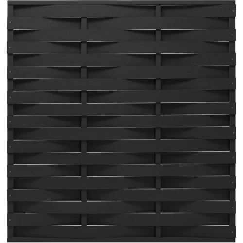 vidaXL Ograjni panel WPC 170x180 cm črn