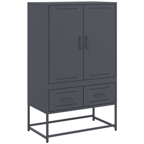 Maison Chic Visoka omara - Komoda - Predalnik antracit 68x39x111,5 cm jeklo, (21716585) Cene