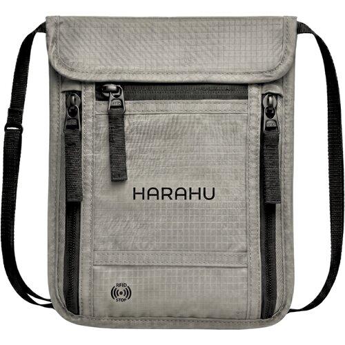  Mu&amp;scaron;ka Crossbody Torba s RFID HARAHU Legacy - Siva KP40366 Slike