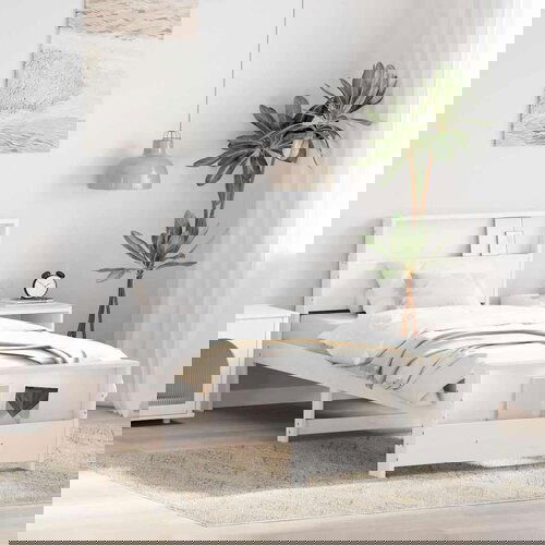  Konstrukcija postelje Bela 80 x 200 cm Trdna borovina, (5000069479) Cene