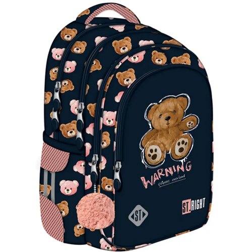 Unipap St.Right Teddy Bear &scaron;olska torba z medvedkom, nahrbtnik BP58 40x28x18 cm Cene