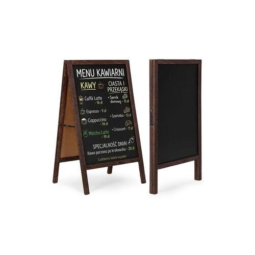 ModernHome Reklamni A-stalak 83&times;50 cm, dvostrana tabla za pisanje kredom &ndash; TH-CBS Cene