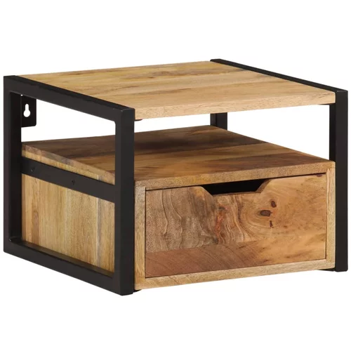 vidaXL Stenska nočna omarica 35x35x25 cm trden akacijev les