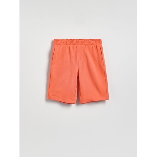 Reserved Bermude od pamuka - boja mandarine Cene