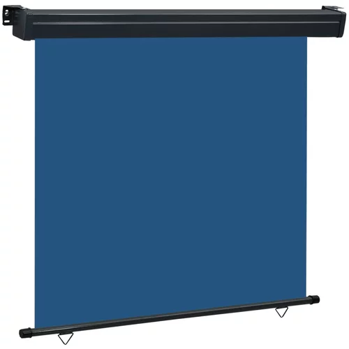 vidaXL Balkonska bočna tenda 160 x 250 cm plava
