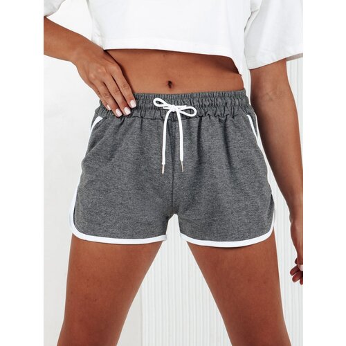 DStreet Dresowe spodenki damskie TOP SPORT ciemnoszare Slike