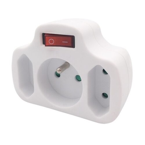 Solight P103 - Razdelnik utičnica 1x 10 A + 2x 2,5 A sa prekidačem Slike