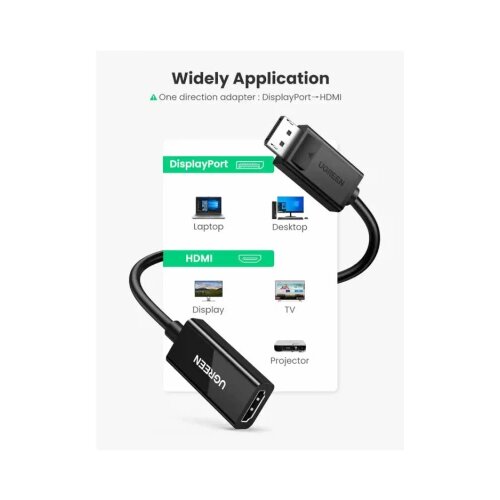 Ugreen adapter Displayport na Hdmi 4K*2K 60Hz 25cm Slike