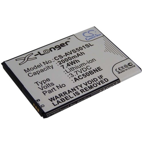VHBW Baterija za Archos 50b Neon, 2000 mAh Slike