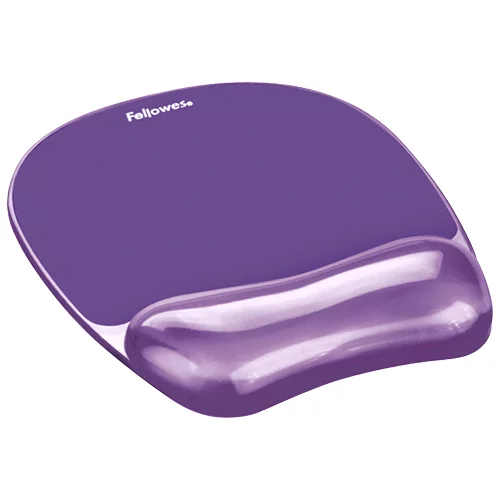 Fellowes Podloga za miško z gel vložkom, Crystal™ Gel, vijolična