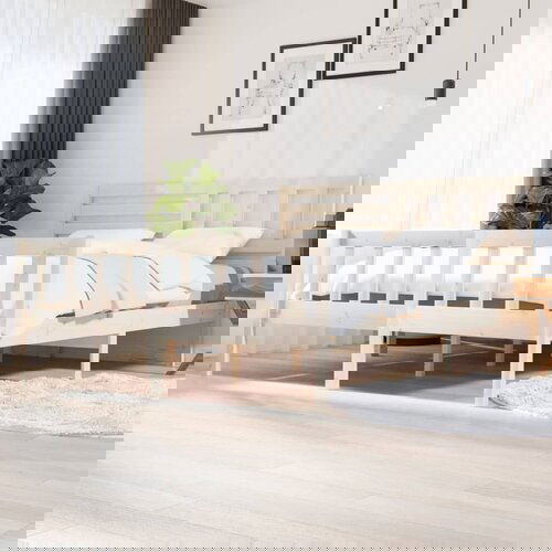 The Living Store Posteljni okvir 180x200 cm trden les - Posteljni Okvir, (21526758) Slike