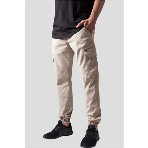 Urban Classics Washed Cargo Twill Jogging Pants Sand