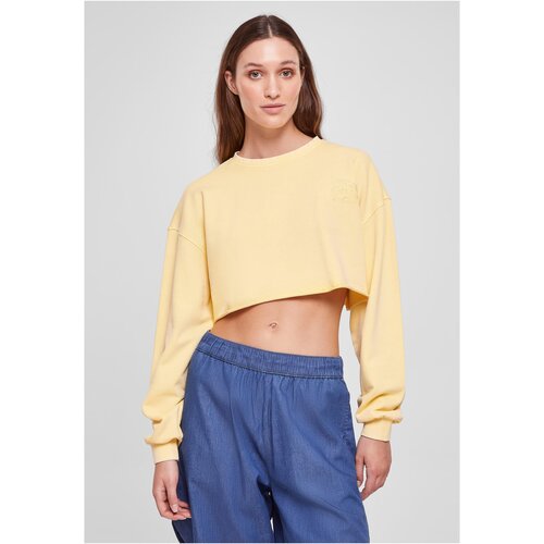 UC Ladies Ladies Cropped Flower Embroidery Terry Crewneck vintagesun Slike