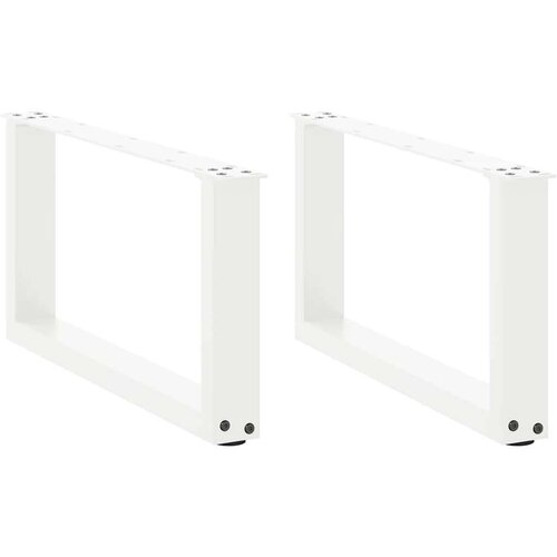 Noge kavne mize v obliki črke U 2 kosa Bela 70x(30-31) cm Jeklo, (21828661) Slike