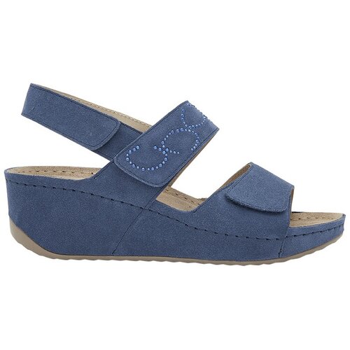 Scholl ABERDEEN WEDGE-PLAVA SANDALA Cene