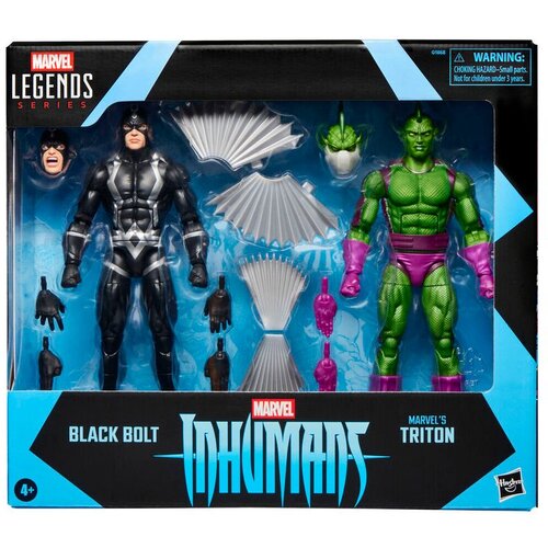 Hasbro Blister 2 figuras Black Bolt &amp;amp; Triton Inhumanos Marvel Legends Series 15cm Slike